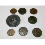 A 1807 Penny A 1844 Half Farthing plus others