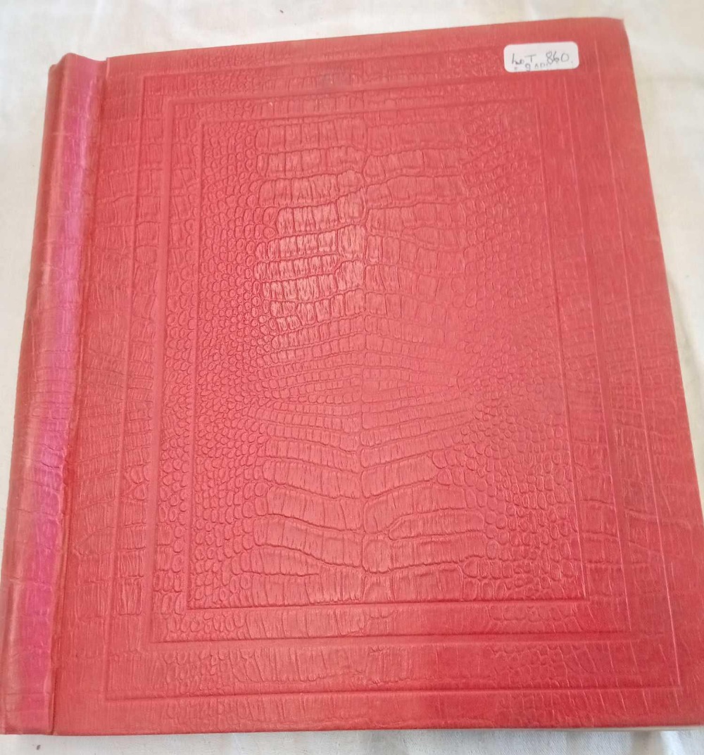 A large red binder M/R of mainly used QV/early 20thc oldies sparce but clean
