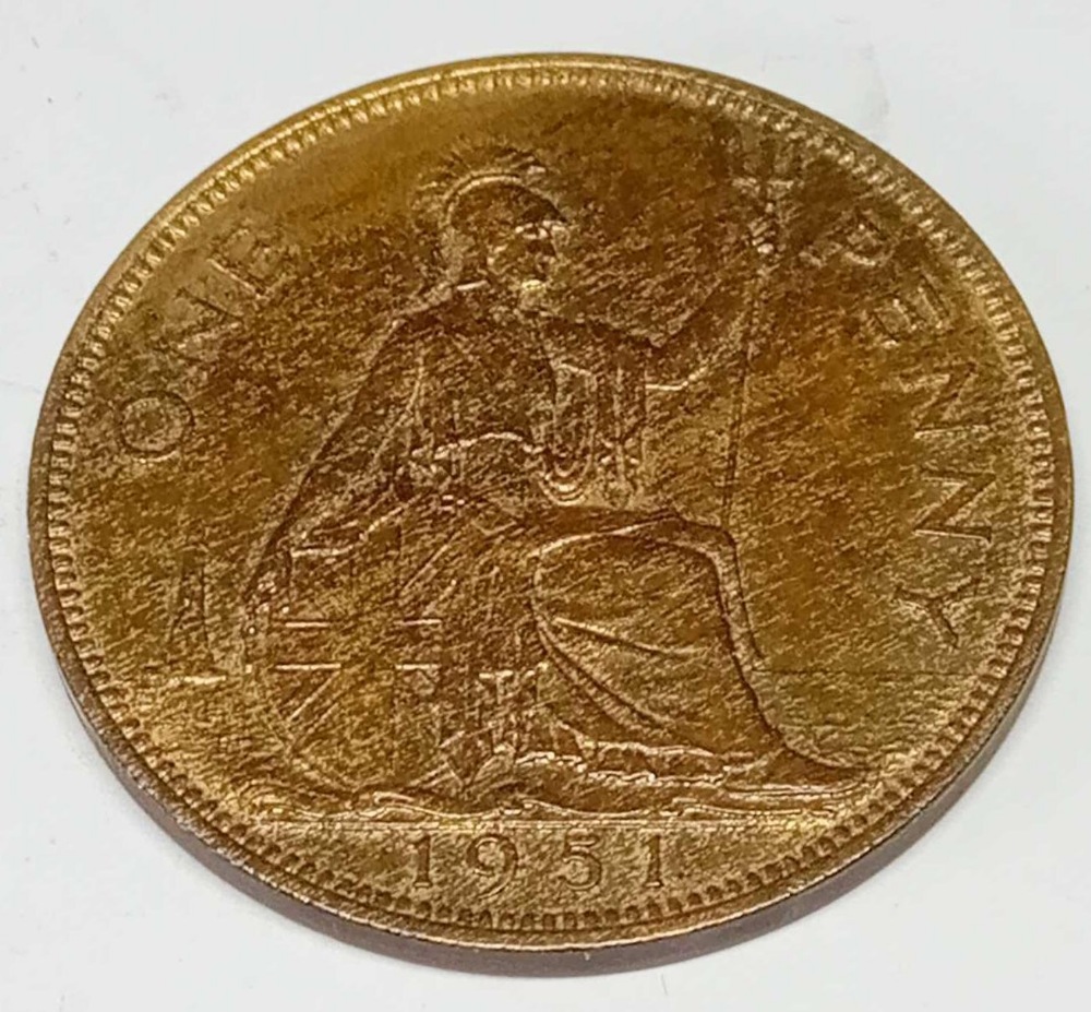 A 1951 Penny scarce - Image 2 of 2