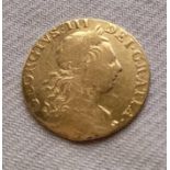 Gold - shield back guinea 1773 ( x mount ?)