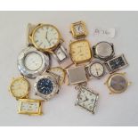 A bag of assorted wrist watches with no straps