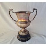 A two handled challenge cup from the Berkeley Hunt 1934 10 inches over handles B'ham 1924 by