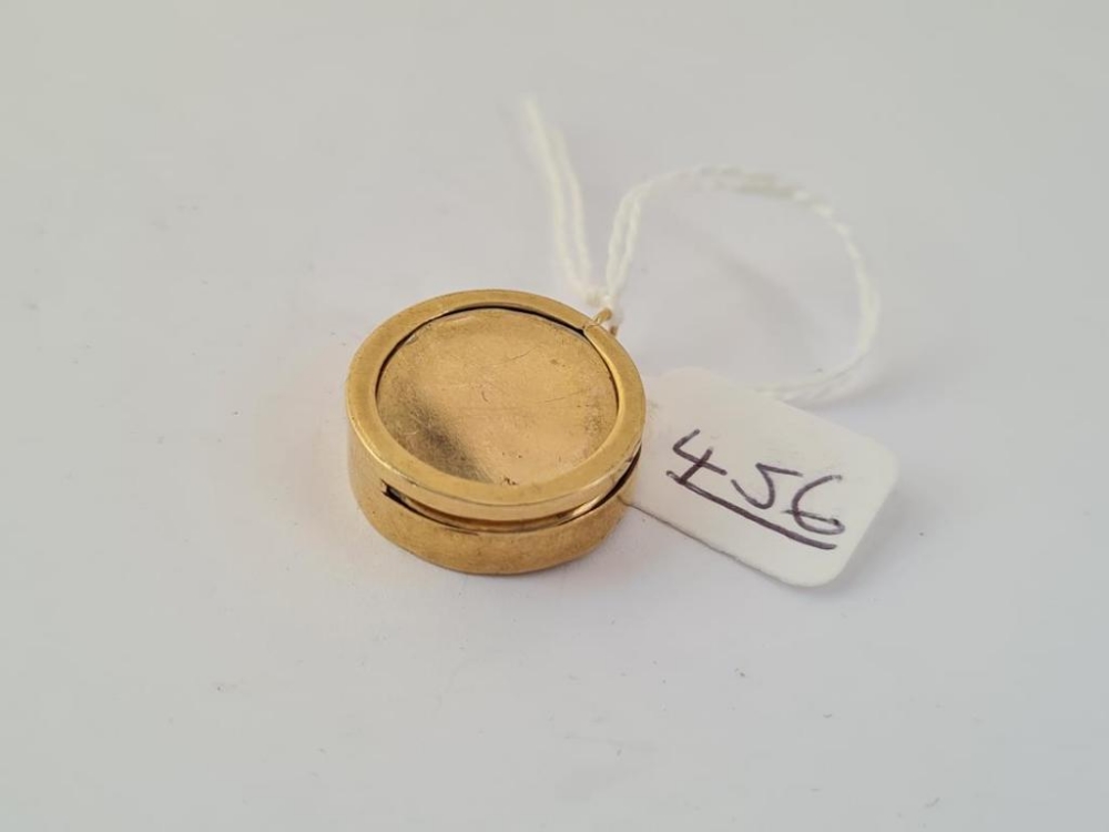 A small coin holder in 9ct - 5.6gms - Image 2 of 2