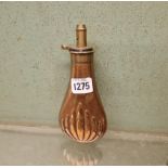 A copper & brass mounted shot flask by Frith & Patent