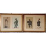 Four lithographs by SPY & APEY of Charactours.