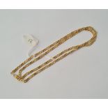 A LONG LINK NECK CHAIN IN 9CT - 23" long - 12.2gms