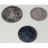 A George III Shilling and Sixpences