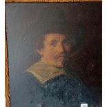 AFTER REMBRANT - Half length portrait of gent - 20x18 - signed.