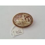 Another cameo brooch in 9ct