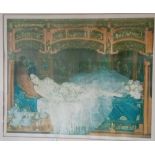 A signed Russell Flint print - Lady on Bed