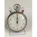 A vintage pocket watch - 10th second stopwatch - ticks but stops a/f