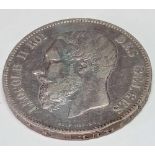 A Belgium 5 Francs 1870