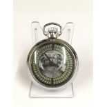 A vintage spinning gaming pocket watch - w/o