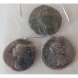 A Roman silver and Billon of Crispina, Julia Donna and Salonina. Detector find