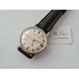 A good gents wrist watch by BOWDEN & SON with seconds sweep - w/o