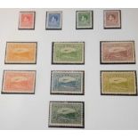 NEW GUINEA 1939 AIR MAIL 1/2- 5d lhm, SG 212,218 + ' coro set u/m Cat £72