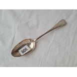 A Georgian bottom marked spoon London 1749 by script JD? 50 gms