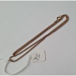 Fine link 9ct rose gold neck chain 4.5g