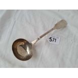 A Victorian Exeter fiddle pattern sauce ladle by TS 60 gms