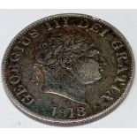 A George III half crown 1818