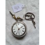 A excellent quality pair case pocket watch - retailed by JAMES WISEMAN of HAMILTON, SCOTLAND
