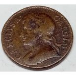 A 1673 farthing. Unusually good surfaces