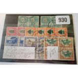 SOUTH AFRICA SG114-121 (1947-1954). ( 2 bilingual pairs) all different. Fine used Cat £172