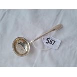 A George III sifter spoon with oval bowl B'ham 1817 by IT