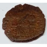 Byzantine. Justinian I 527-565ad. Half follis of Theoupolis (Antioch) S.225