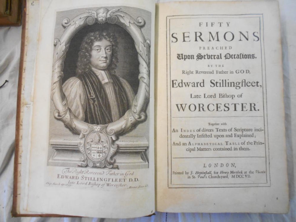 STILLINGFLEET, E. Fifty Sermons Preached Upon Several Occasions 1707, London, engrvd. port. frontis.