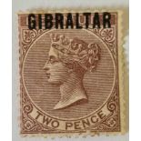 GIBRALTAR SG3 (1886). Mint copy. Disturbed gum, fresh from frint. Cat £140