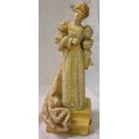 A unusual Doulton figure of lady 9 inches high