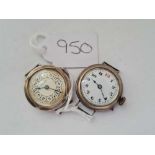 Two ladies silver wrist watches one by Olina