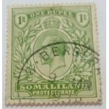 A SOMALILANDS SG82 (1921). Fine used. Cat £50