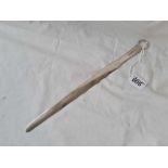 An unusual George III meat skewer with ring end - 12" long - London 1794 by PB AB