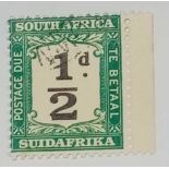 A SOUTH AFRICA D17a (1927). Blunt 2 variety. Uncat used.