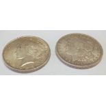 USA silver dollar 1921/3 (x2)