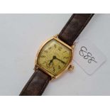 A gents rolled gold wrist watch by Elgine with seconds dial
