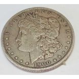 USA silver dollar 1900