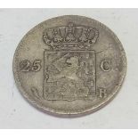 Netherlands 1824 25 cents