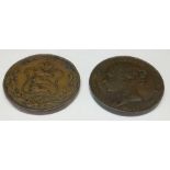 Guernsey 1834 and doubles Jersey 1861 1/13 shilling NVF