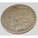 USA silver dollar 1884