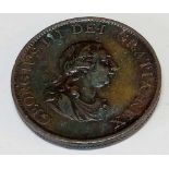 A George III half-penny 1799 high grade