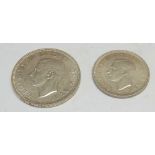 A sixpence and a shilling 1944 unc.