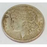 USA silver dollar 1921