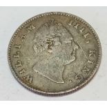 India 1835 1/2 rupee