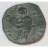 Byzantine. Constantine X and Eudocia follis of Constantinople. 1059-1067 AD. S.1853. Christ standing