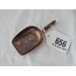 A shovel shaped caddy spoon Sheffield 1897 by TB&S