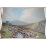 A Reg D SHERRIN A Dartmoor landscape ( 14 x 20 )