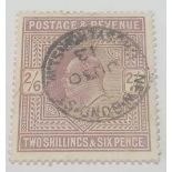 GB SG315 (1911) find 2sh 6d dull greyish purple. Cat £450 plus